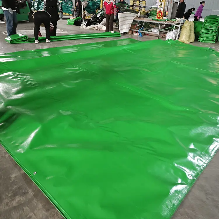 Grasgroen 300 gsm maagd pe tarpaulin