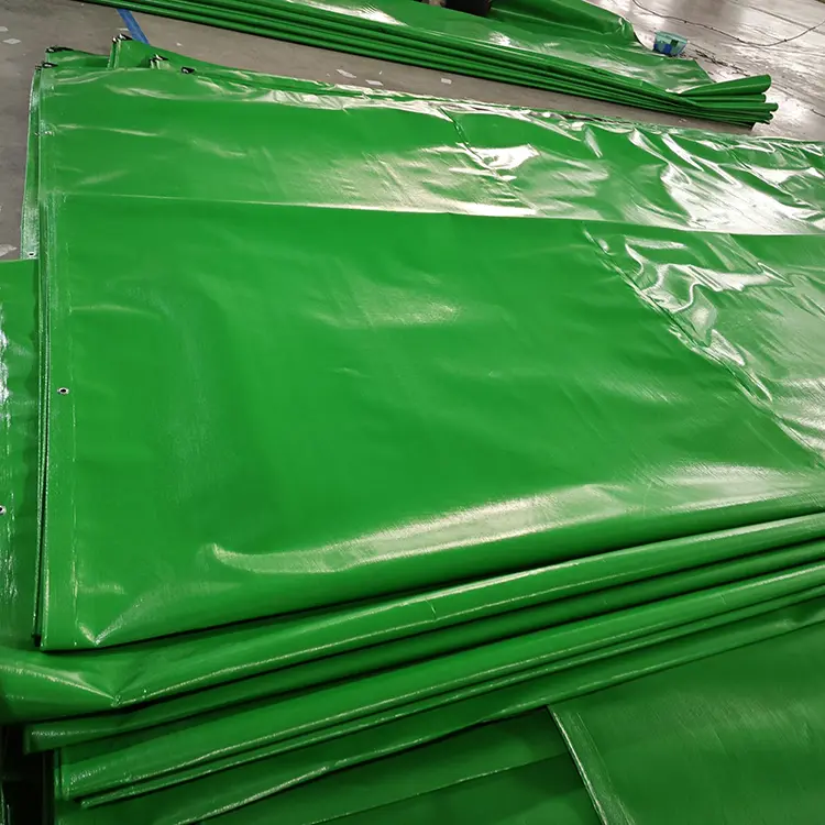 Grasgroen 300 gsm maagd pe tarpaulin
