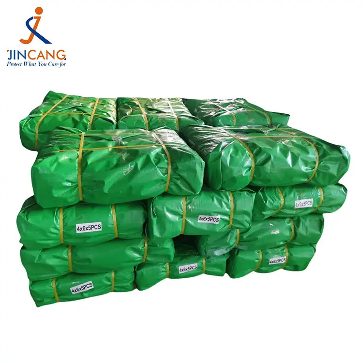 Grasgroen 300 gsm maagd pe tarpaulin Grasgroen 300 gsm maagd pe tarpaulin