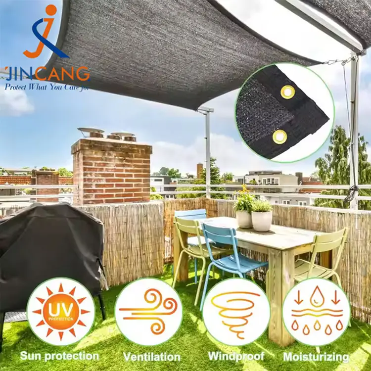 Blokkeert zon en vermindert warmteschaduwnet